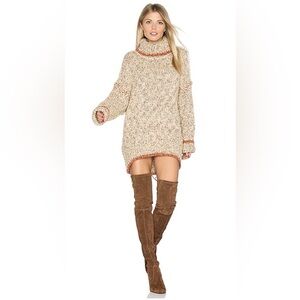 FREE PEOPLE Chunky Echo Wool oversized turtleneck size medium